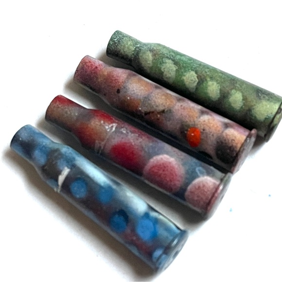 Colorful Bullet Shell Art Pieces- Polka Dots & Patterns- Art! - Picture 3 of 10